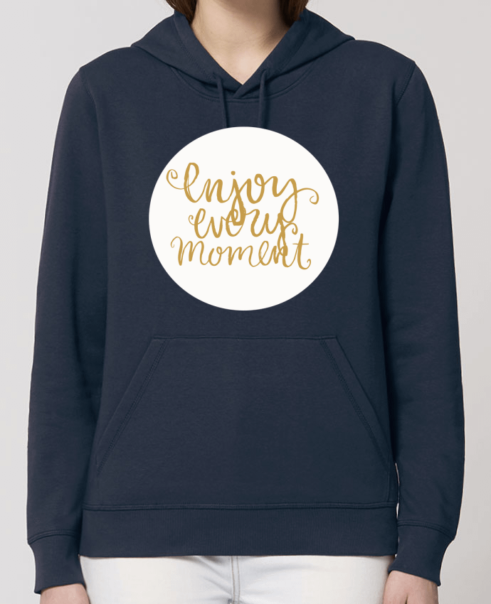 Sweat-Shirt Capuche Essentiel Unisexe Drummer Enjoy every moment Par Les Caprices de Filles