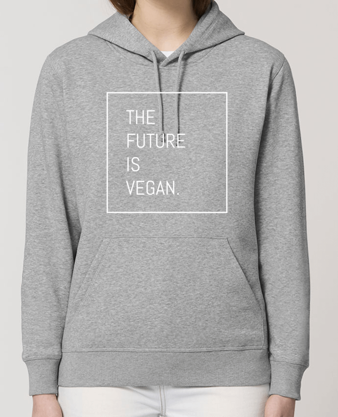 Sweat-Shirt Capuche Essentiel Unisexe Drummer The future is vegan. Par Bichette