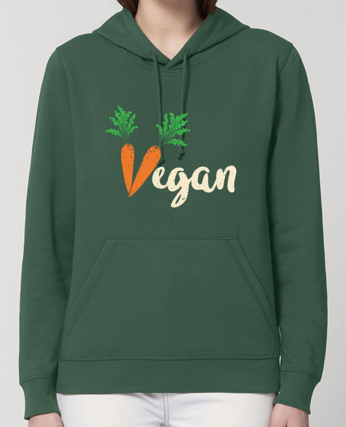 Sweat-Shirt Capuche Essentiel Unisexe Drummer Vegan carrot Par Bichette