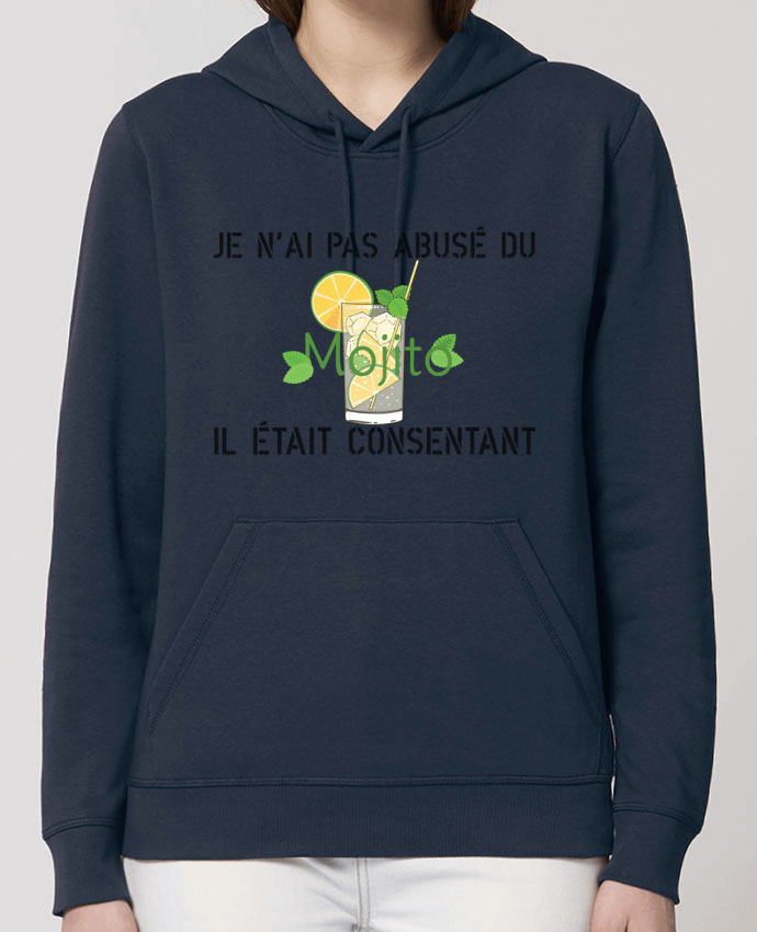 Sweat-Shirt Capuche Essentiel Unisexe Drummer Je n'ai pas abusé du mojito, il était consentant ! Par tunetoo