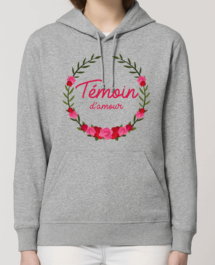 Hoodie Témoin d'amour Par FRENCHUP-MAYO