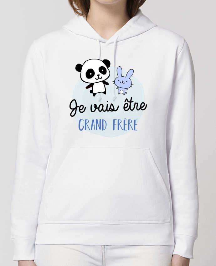 Sweat-Shirt Capuche Essentiel Unisexe Drummer je vais être grand frère Par 