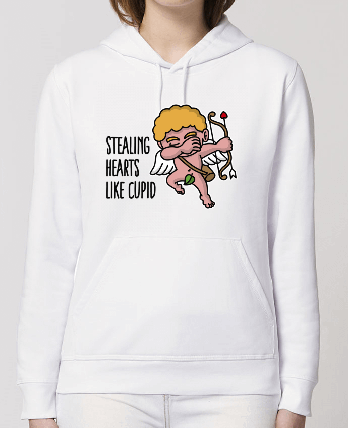 Sweat-Shirt Capuche Essentiel Unisexe Drummer Stealing hearts like cupid Par LaundryFactory