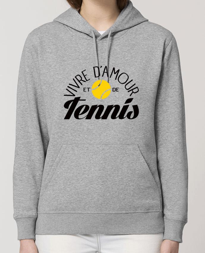 Hoodie Vivre d'Amour et de Tennis Par Freeyourshirt.com