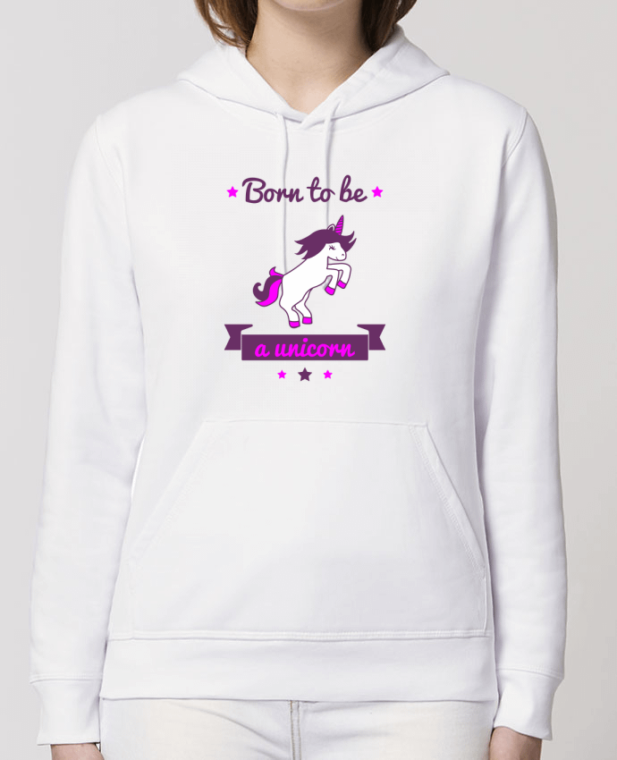 Sweat-Shirt Capuche Essentiel Unisexe Drummer Born to be a unicorn Par Benichan