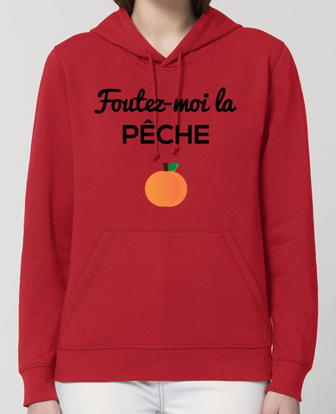 Sweat-Shirt Capuche Essentiel Unisexe Drummer Foutez-moi la pêche Par tunetoo