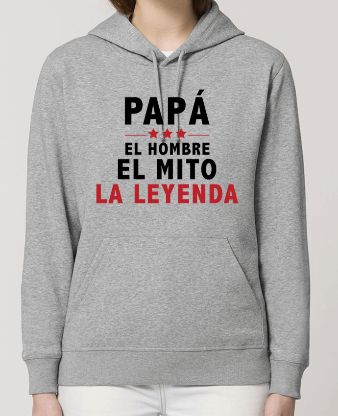 Sweat-Shirt Capuche Essentiel Unisexe Drummer PAPÁ : EL HOMBRE EL MITO LA LEYENDA Par tunetoo