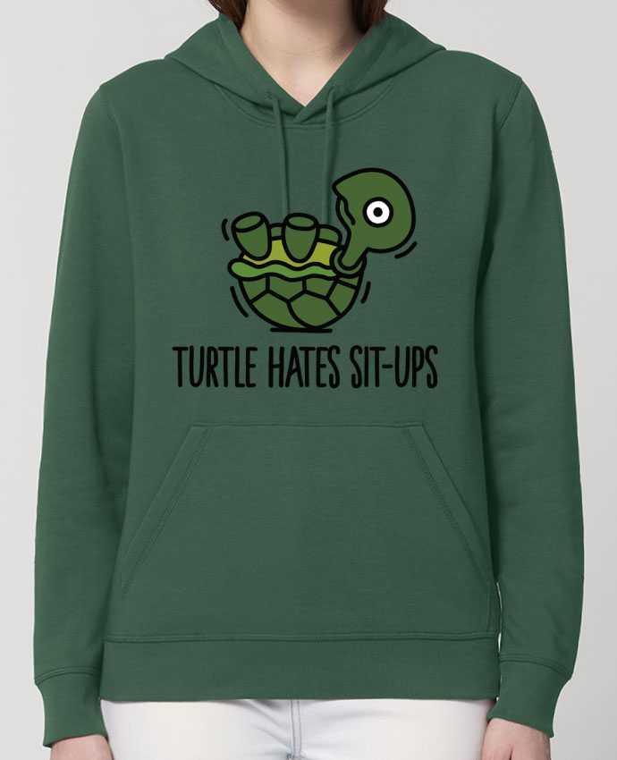Hoodie TURTLE HATES SIT-UPS Par LaundryFactory