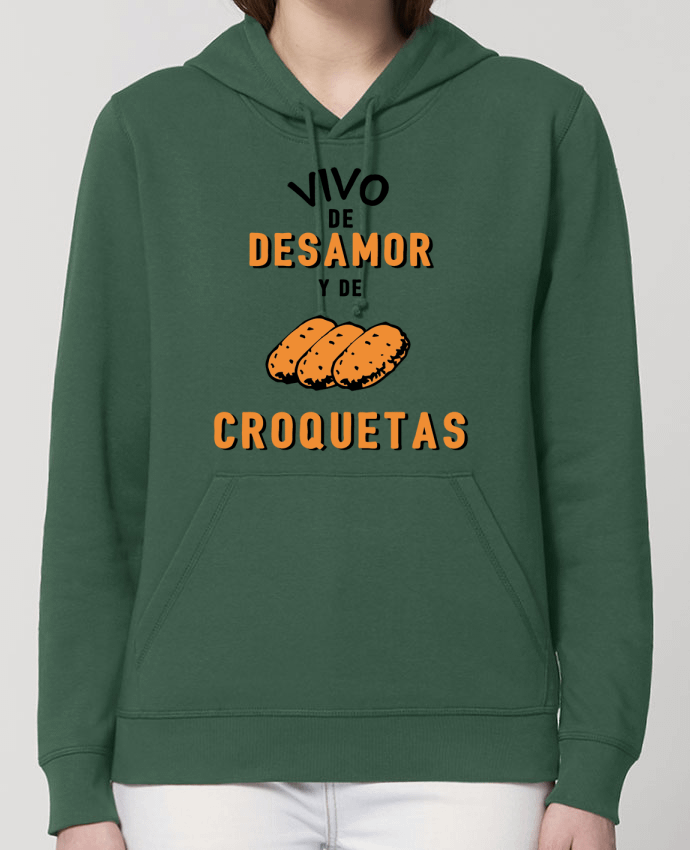 Sweat-Shirt Capuche Essentiel Unisexe Drummer Vivo de desamor y de croquetas Par tunetoo