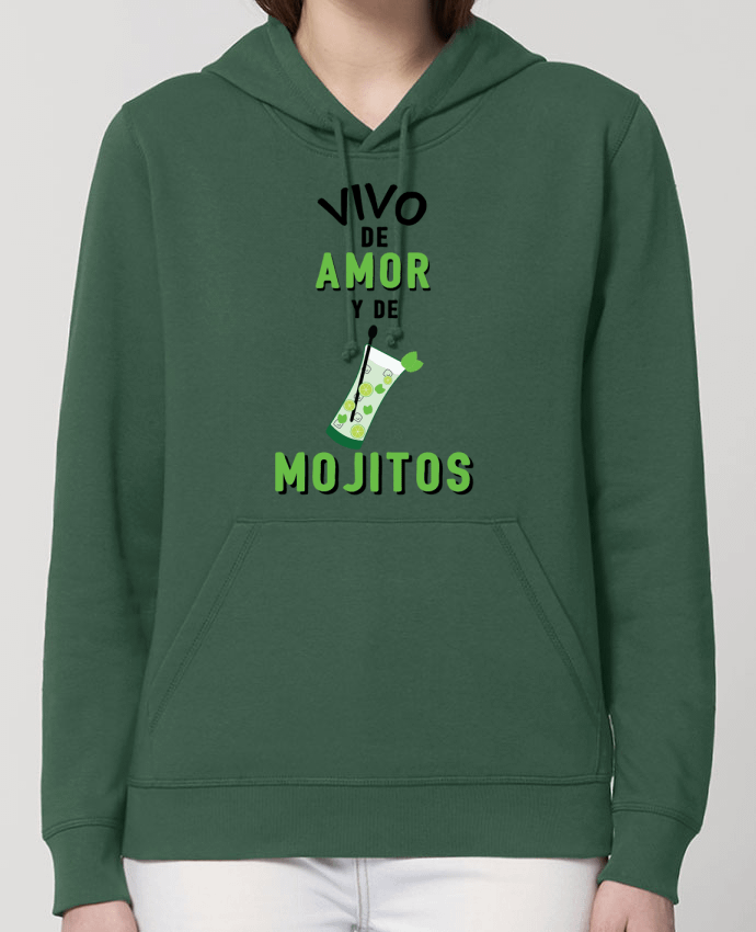 Sweat-Shirt Capuche Essentiel Unisexe Drummer Vivo de amor y de mojitos Par tunetoo