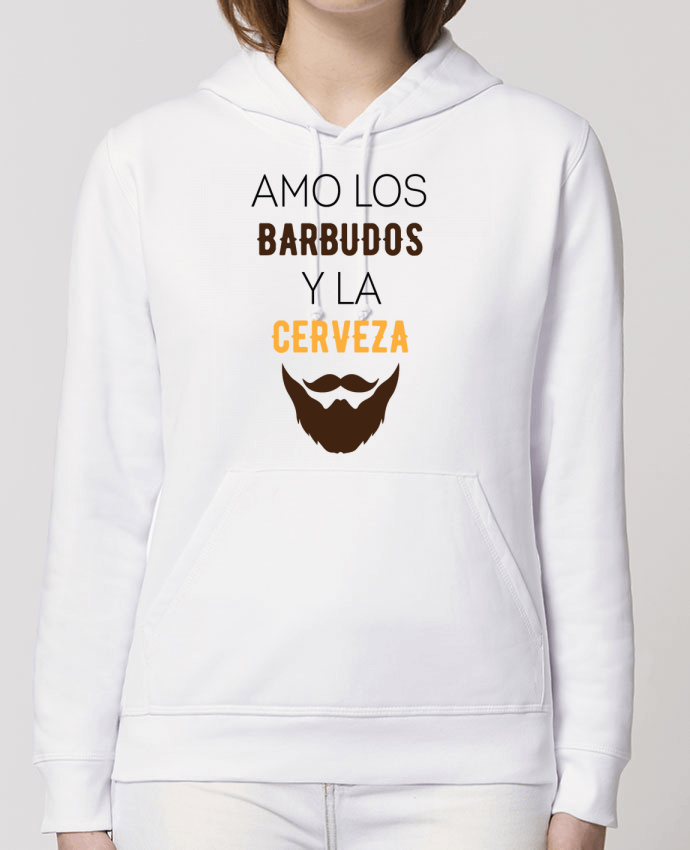 Sweat-Shirt Capuche Essentiel Unisexe Drummer Amo los barbudos y ma cerveza Par tunetoo