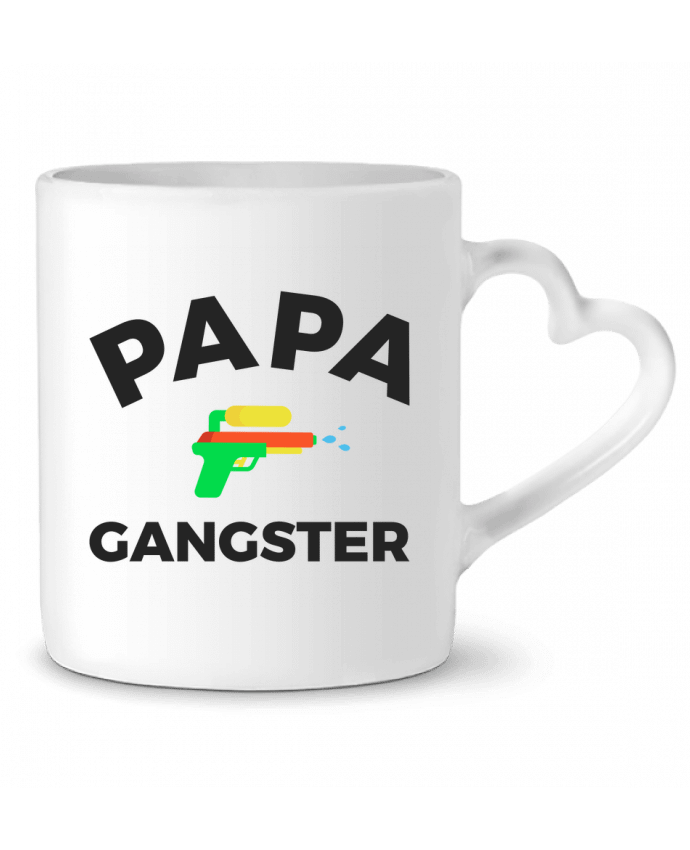 Mug coeur Papa Ganster par Ruuud
