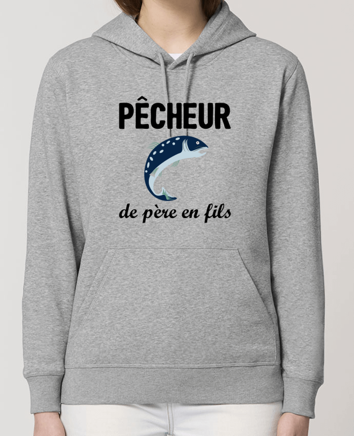 Sweat-Shirt Capuche Essentiel Unisexe Drummer Pêcheur de père en fils Par tunetoo