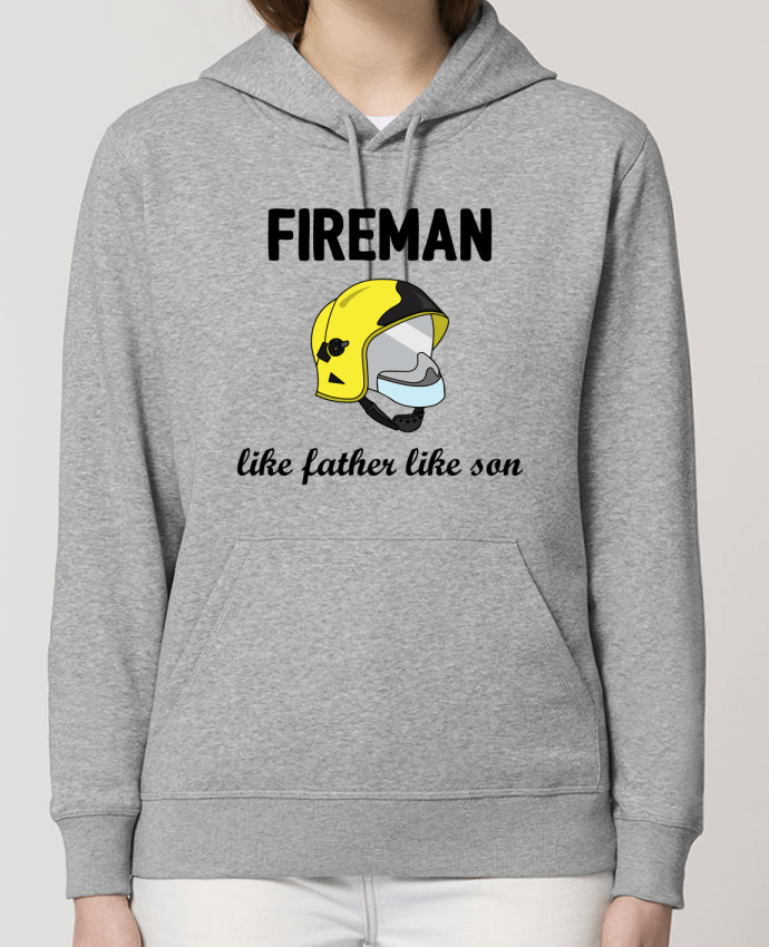 Sweat-Shirt Capuche Essentiel Unisexe Drummer Fireman Like father like son Par tunetoo