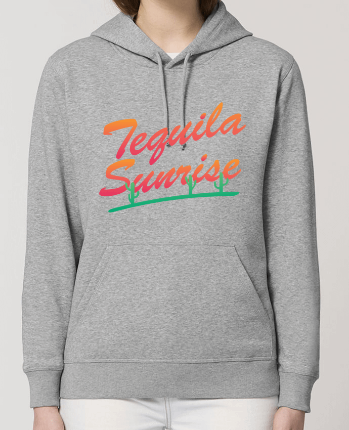 Sweat-Shirt Capuche Essentiel Unisexe Drummer Tequila Sunrise Par tunetoo