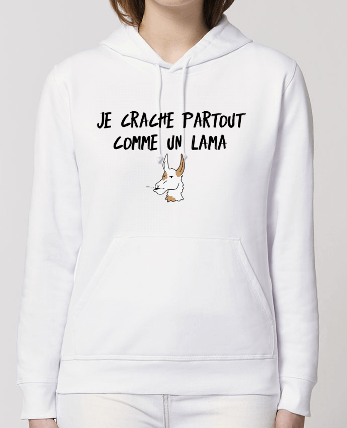 Hoodie Je crache comme un Lama Citation Dikkenek Par tunetoo