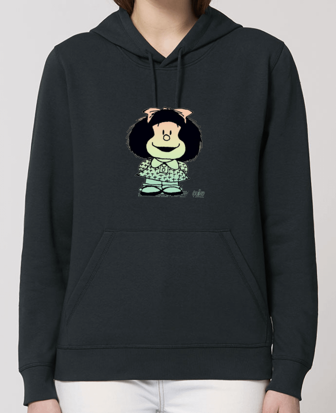 Sweat-Shirt Capuche Essentiel Unisexe Drummer Mafalda. Par puravida