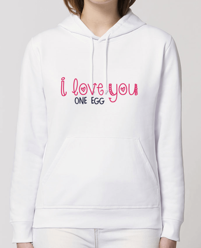 Sweat-Shirt Capuche Essentiel Unisexe Drummer I love you one egg Par tunetoo