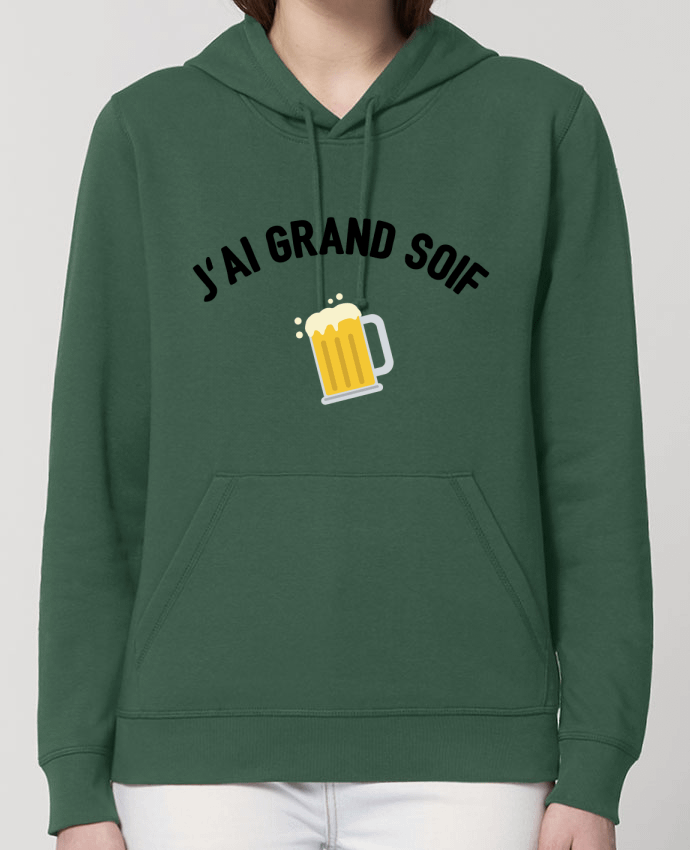 Sweat-Shirt Capuche Essentiel Unisexe Drummer J'ai grand soif ! Par tunetoo