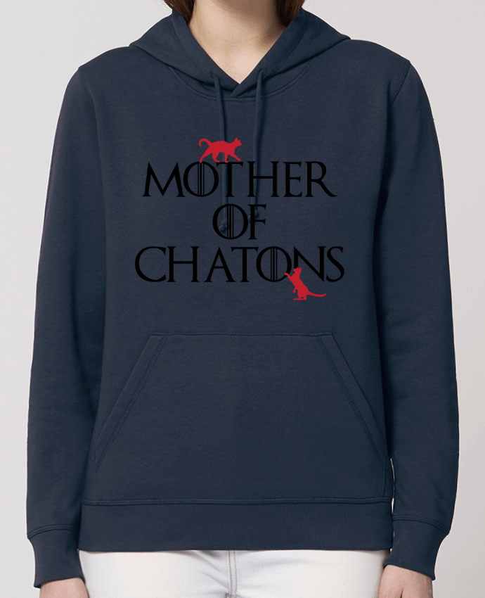 Sweat-Shirt Capuche Essentiel Unisexe Drummer Mother of chatons Par tunetoo