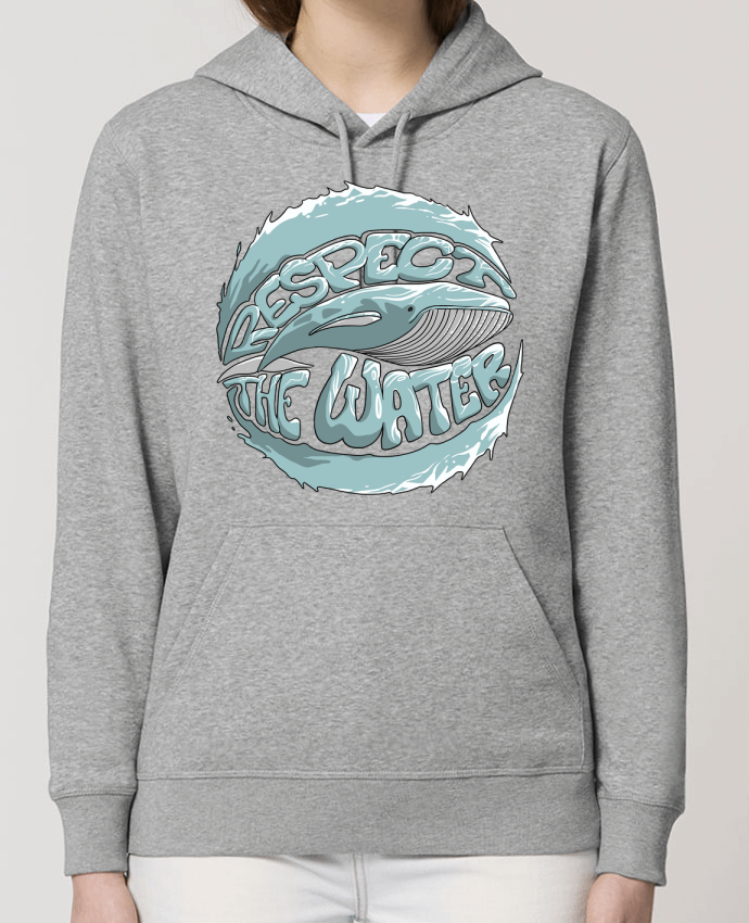 Sweat-Shirt Capuche Essentiel Unisexe Drummer REspect the Water - Whale Par Tomi Ax - tomiax.fr