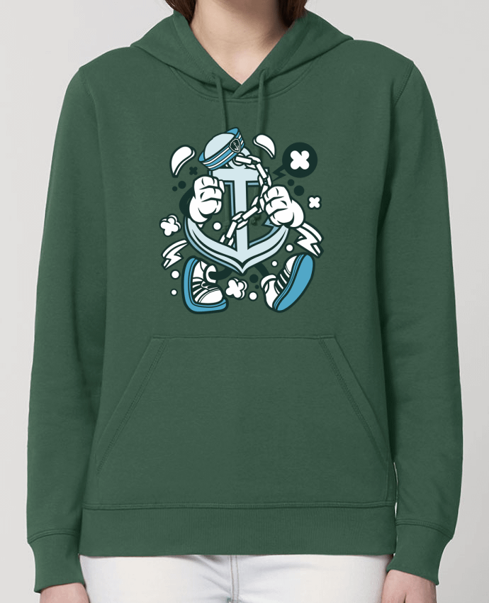 Hoodie Ancre de bateau Cartoon | By Kap Atelier Cartoon Par Kap Atelier