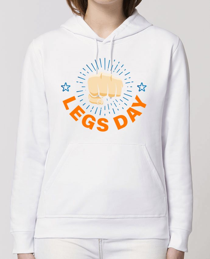 Sweat-Shirt Capuche Essentiel Unisexe Drummer LEGS DAY Par tunetoo