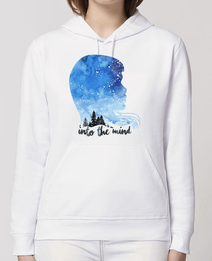 Sweat-Shirt Capuche Essentiel Unisexe Drummer PROFIL AQUARELLE NUIT -INTO THE MIND Par icône