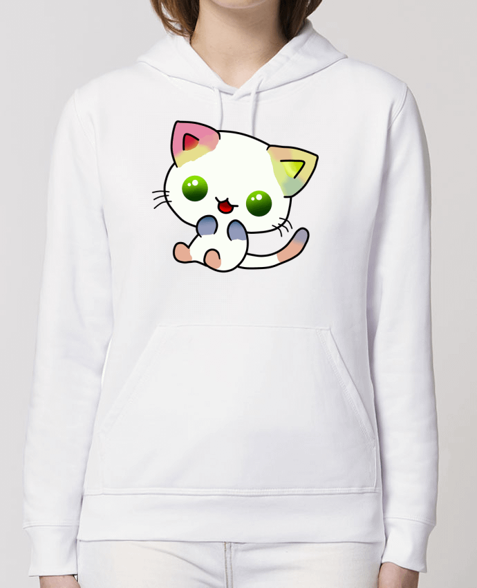 Sweat-Shirt Capuche Essentiel Unisexe Drummer Gato Coloreado Par MaaxLoL