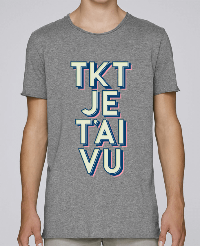 T-shirt Men Oversized Stanley Skates TKT JE T'AI VU by Promis