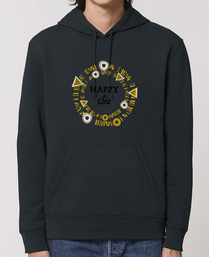 Essential unisex hoodie sweatshirt Drummer Happy Chic Par LF Design