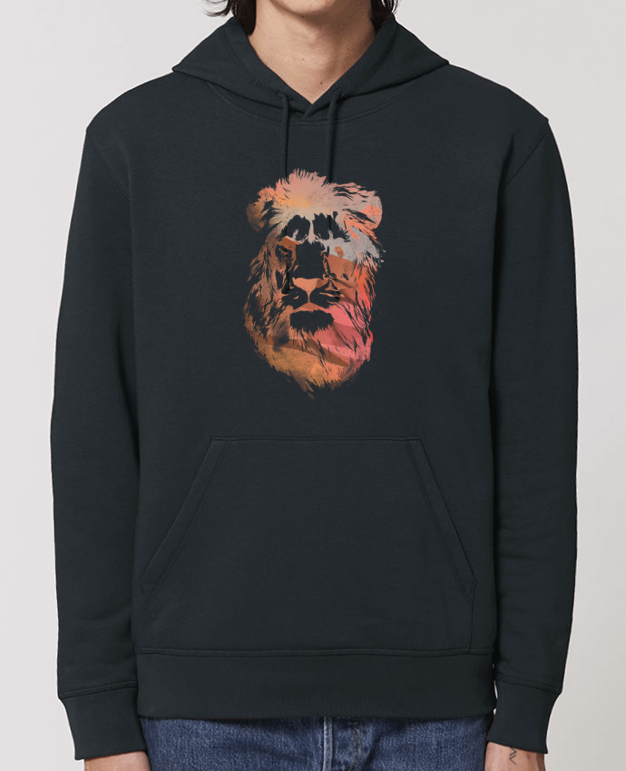 Essential unisex hoodie sweatshirt Drummer Desert lion Par robertfarkas
