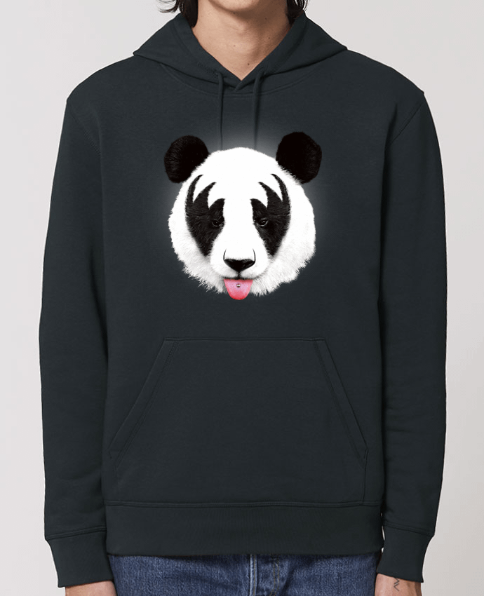 Essential unisex hoodie sweatshirt Drummer Kiss of a panda Par robertfarkas