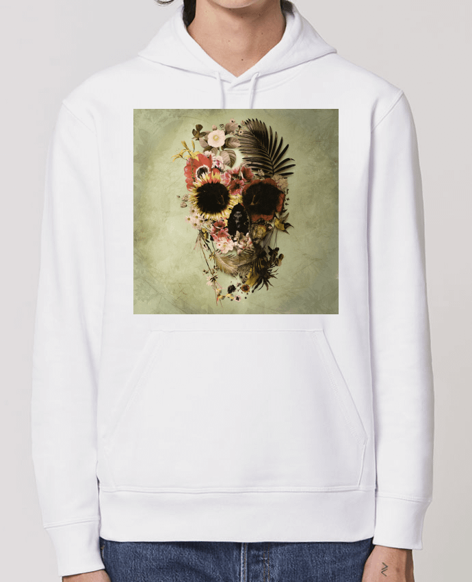 Essential unisex hoodie sweatshirt Drummer Garden Skull Par ali_gulec