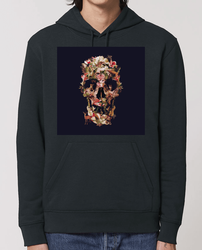 Sweat-Shirt Capuche Essentiel Unisexe Drummer Jungle Skull Par ali_gulec