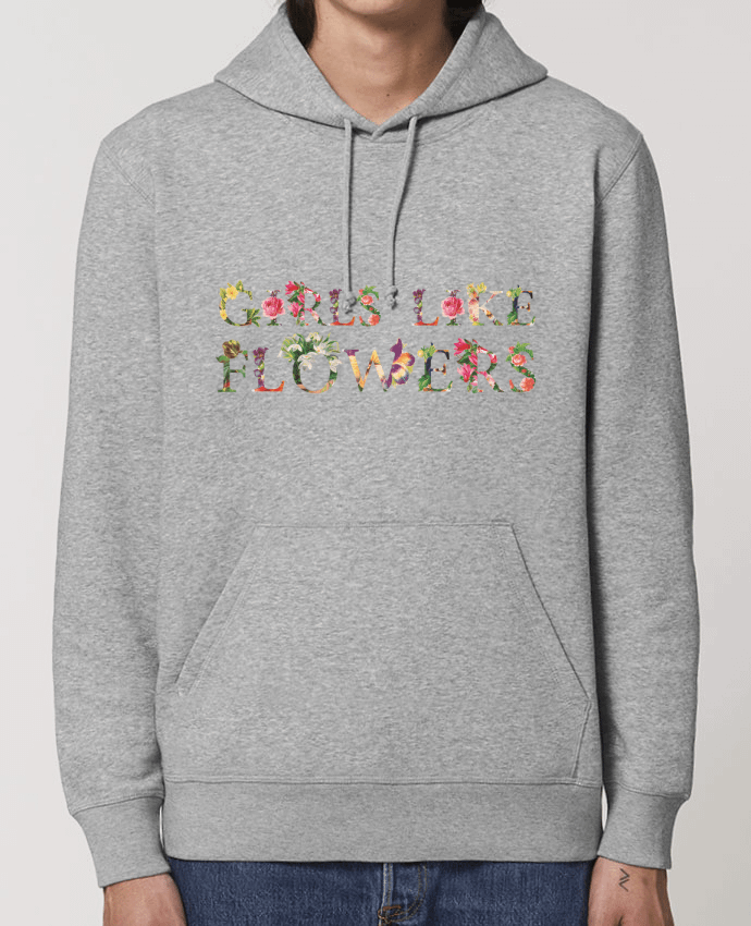 Essential unisex hoodie sweatshirt Drummer Girls like flowers Par tunetoo