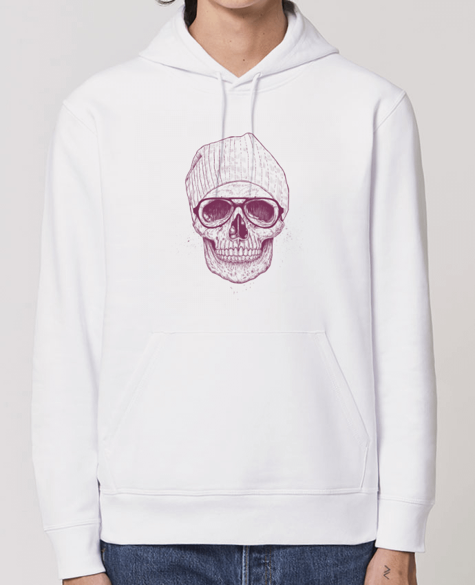 Essential unisex hoodie sweatshirt Drummer Cool Skull Par Balàzs Solti