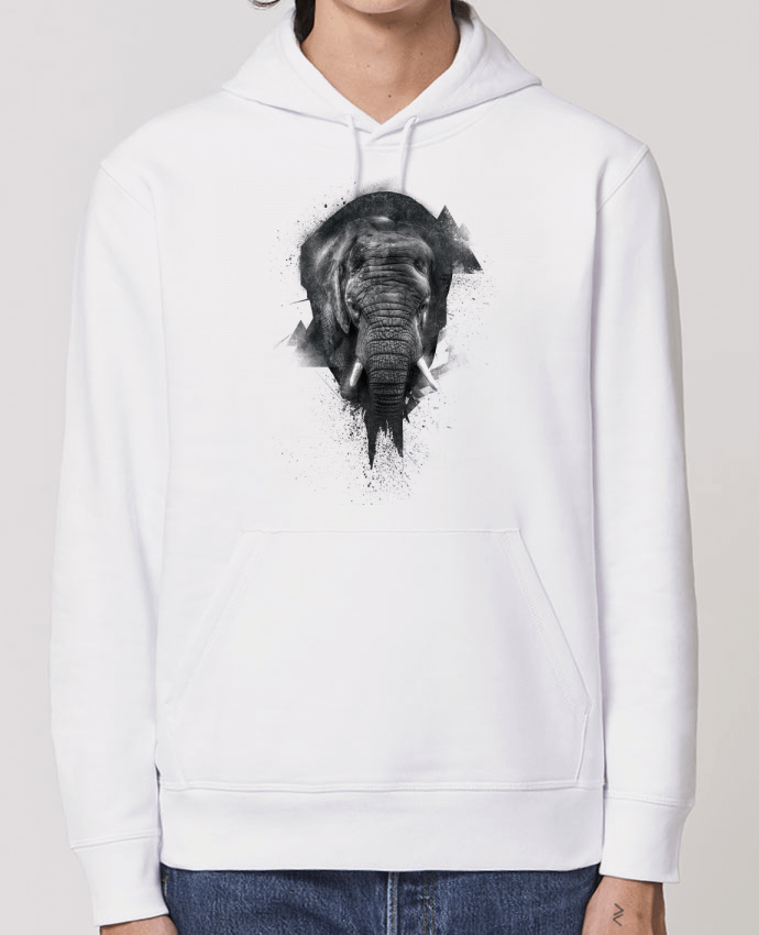 Essential unisex hoodie sweatshirt Drummer elephant footprint Par WZKdesign