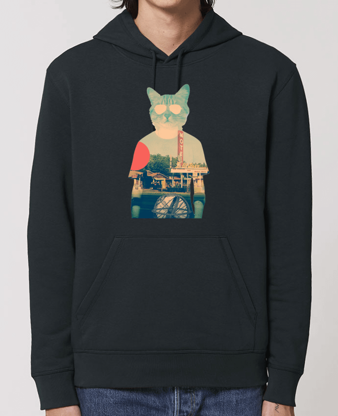 Essential unisex hoodie sweatshirt Drummer Cool cat Par ali_gulec