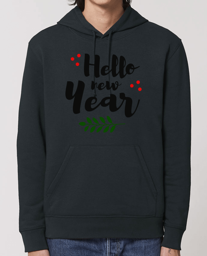 Sweat-Shirt Capuche Essentiel Unisexe Drummer Hello New Year Par tunetoo