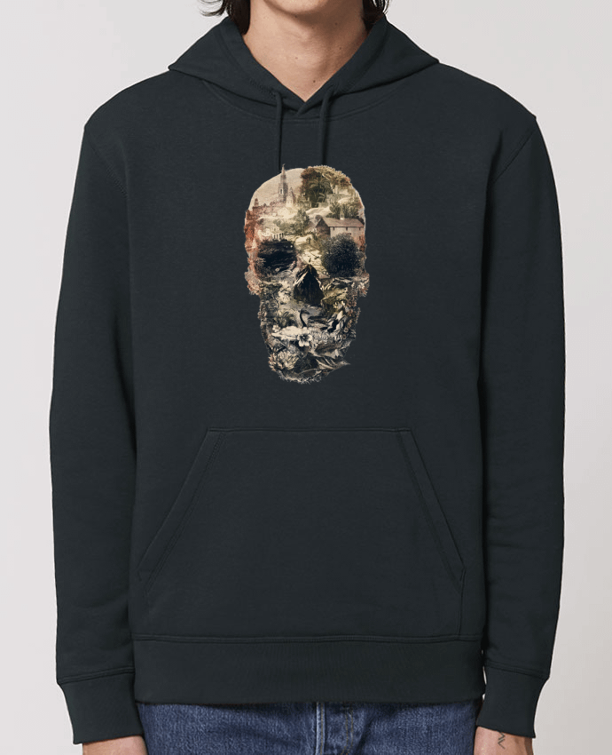 Essential unisex hoodie sweatshirt Drummer Skull town Par ali_gulec
