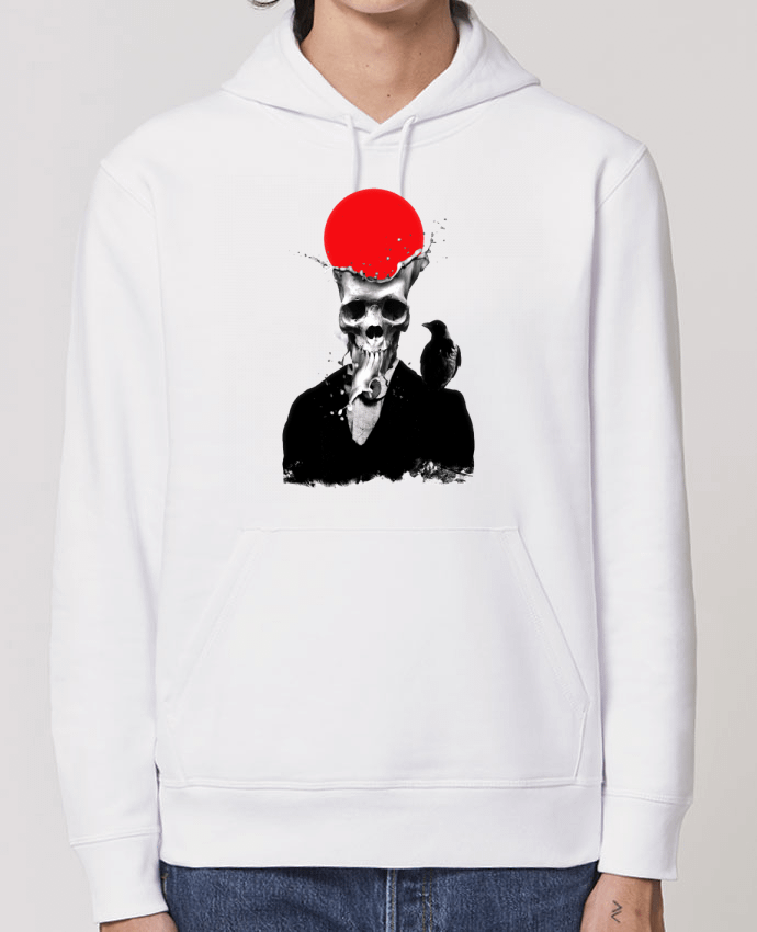 Essential unisex hoodie sweatshirt Drummer Splash skull Par ali_gulec