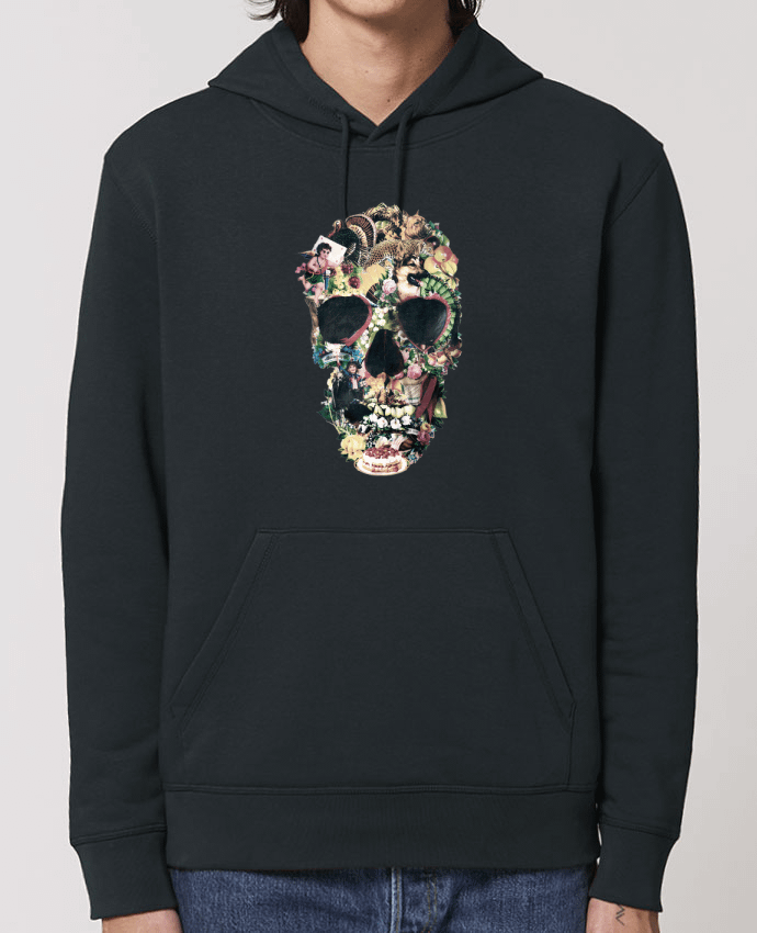 Essential unisex hoodie sweatshirt Drummer Vintage Skull Par ali_gulec