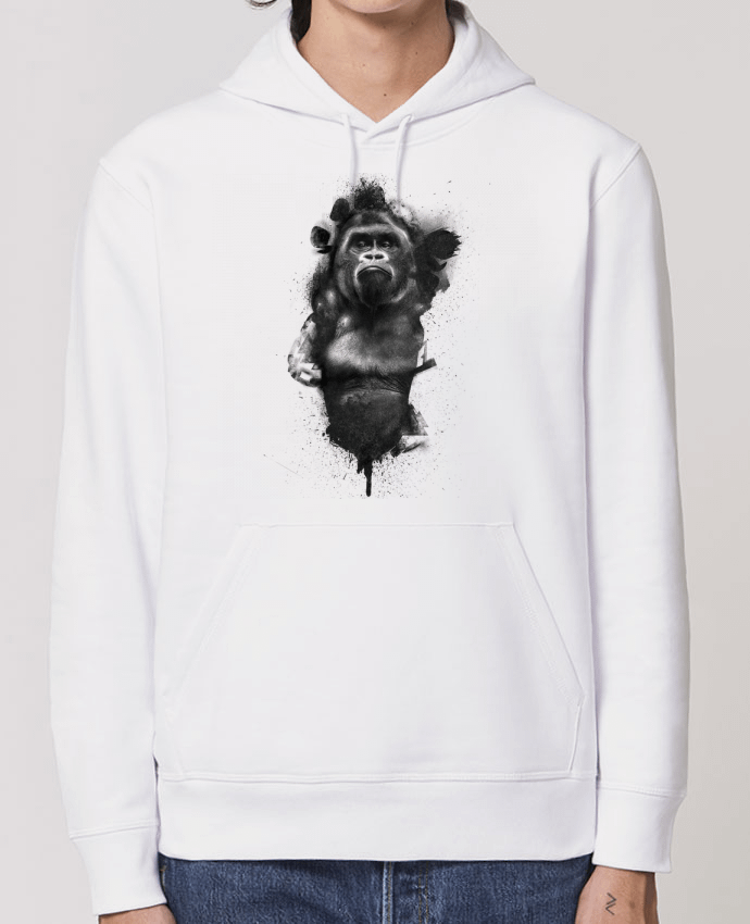 Essential unisex hoodie sweatshirt Drummer Gorille Par WZKdesign