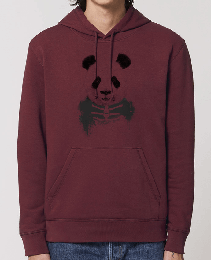 Essential unisex hoodie sweatshirt Drummer Zombie Panda Par Balàzs Solti