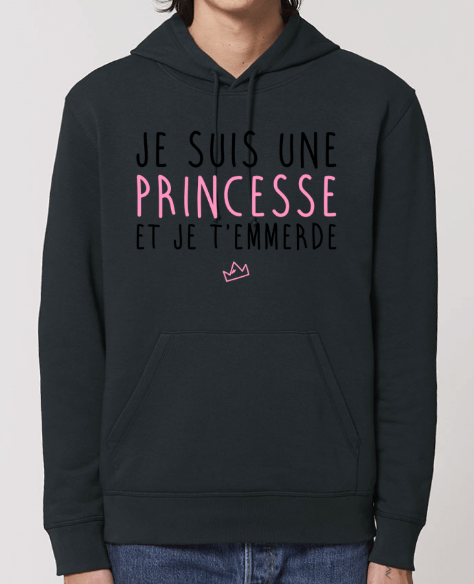Essential unisex hoodie sweatshirt Drummer Je suis une princesse et je t'emmerde Par La boutique de Laura
