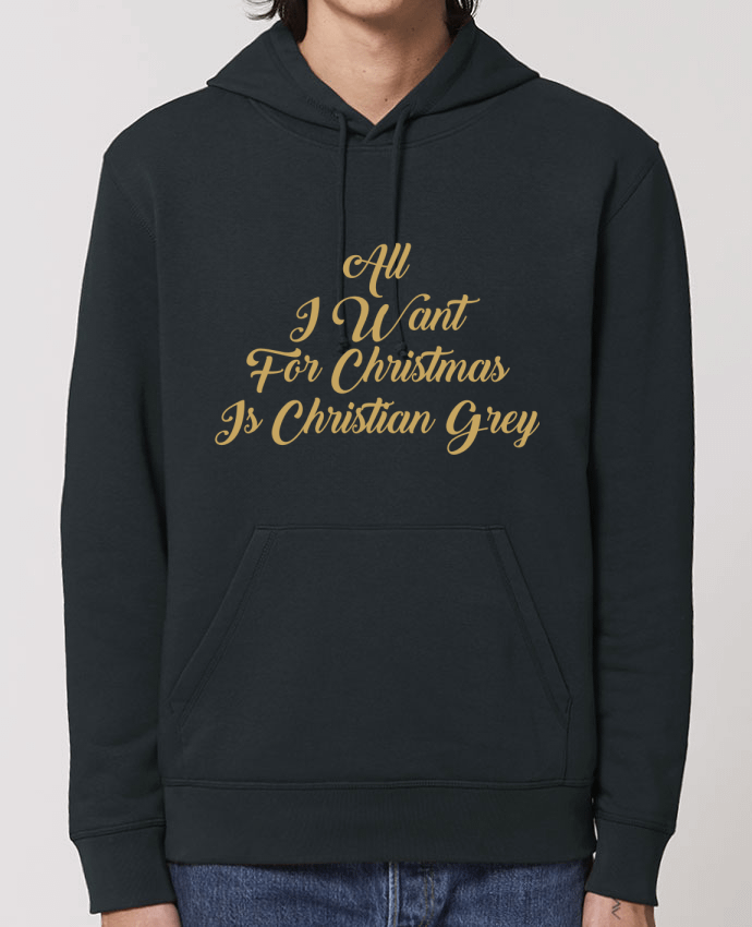 Sweat-Shirt Capuche Essentiel Unisexe Drummer All I want for Christmas is Christian Grey Par tunetoo
