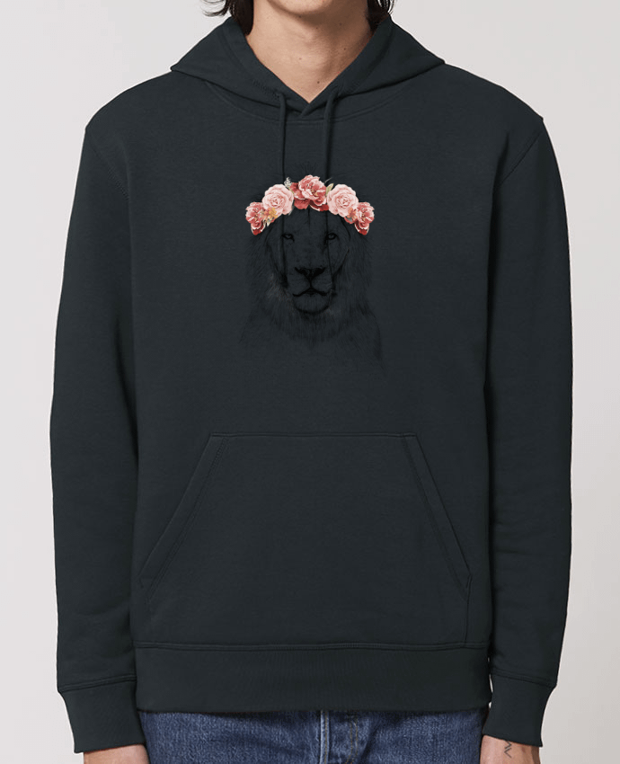 Sweat-Shirt Capuche Essentiel Unisexe Drummer Festival Lion Par Balàzs Solti