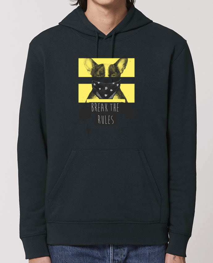 Essential unisex hoodie sweatshirt Drummer rebel_dog_yellow Par Balàzs Solti