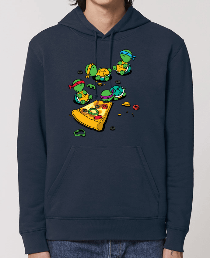 Essential unisex hoodie sweatshirt Drummer Pizza lover Par flyingmouse365